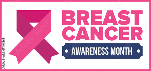Breast Cancer Awareness Month. Pink october. Pink ribbon. Woman healthcare. Celebrate annual. Medic concept. Girl solidarity. Cancer prevention. Female disease. Poster, banner and background. Vector