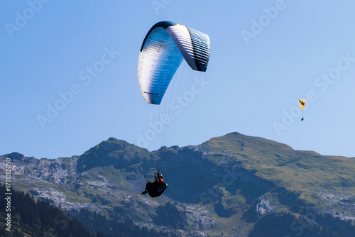 Paragliding in the Alps