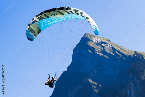 Paragliding in the Alps