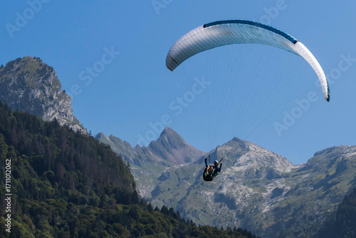 Paragliding in the Alps