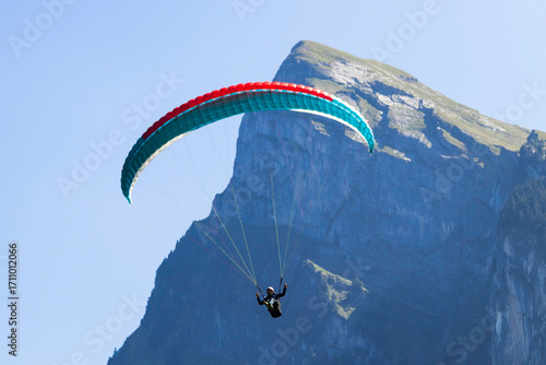 Paragliding in the Alps