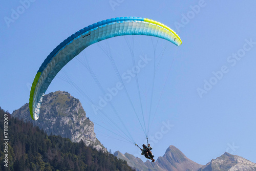 Paragliding in the Alps