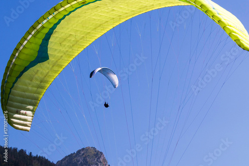 Paragliding in the Alps