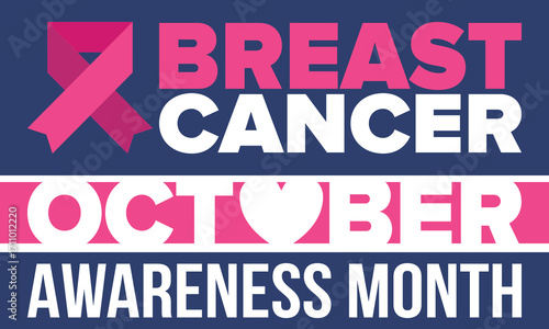 Breast Cancer Awareness Month. Pink october. Pink ribbon. Woman healthcare. Celebrate annual. Medic concept. Girl solidarity. Cancer prevention. Female disease. Poster, banner and background. Vector