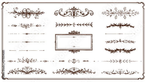 Vintage Decorative Elements Mega Collection for Design Projects