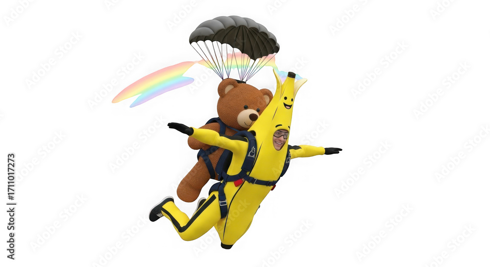 Fototapeta premium Athletic figure in yellow uniform isolated on transparent background