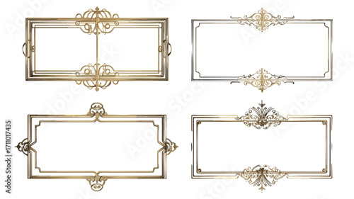 Steam Punk Bronze Metal Frames for Retro Vintage Design Inspiration