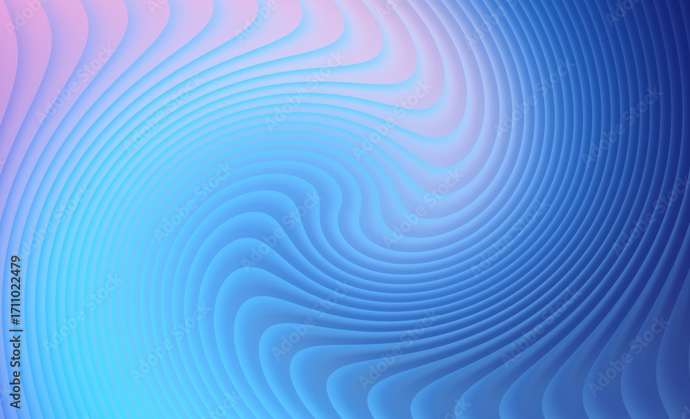 Fototapeta premium Abstract swirling pattern with soft blue and pink gradient, representing motion and fluidity in a digital art style