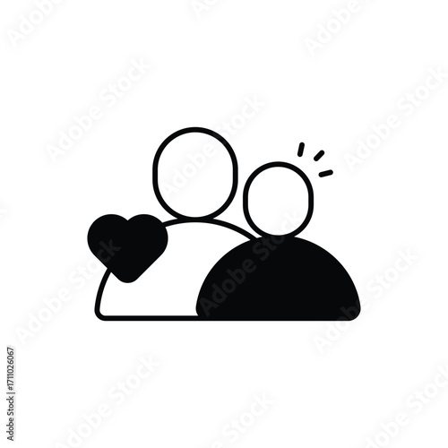 Nonprofit Black Glyph Vector Icon