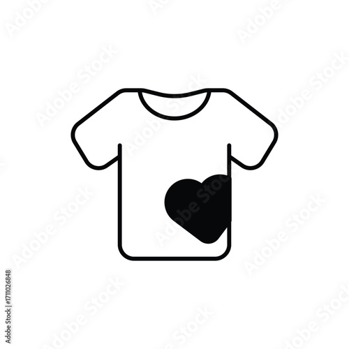 Clothing Donation Black Glyph Vector Icon