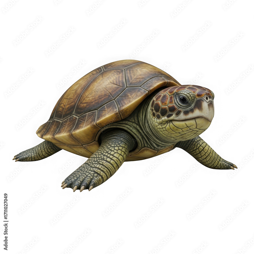 Obraz premium Realistic Turtle Model with Detailed Shell and Limbs
