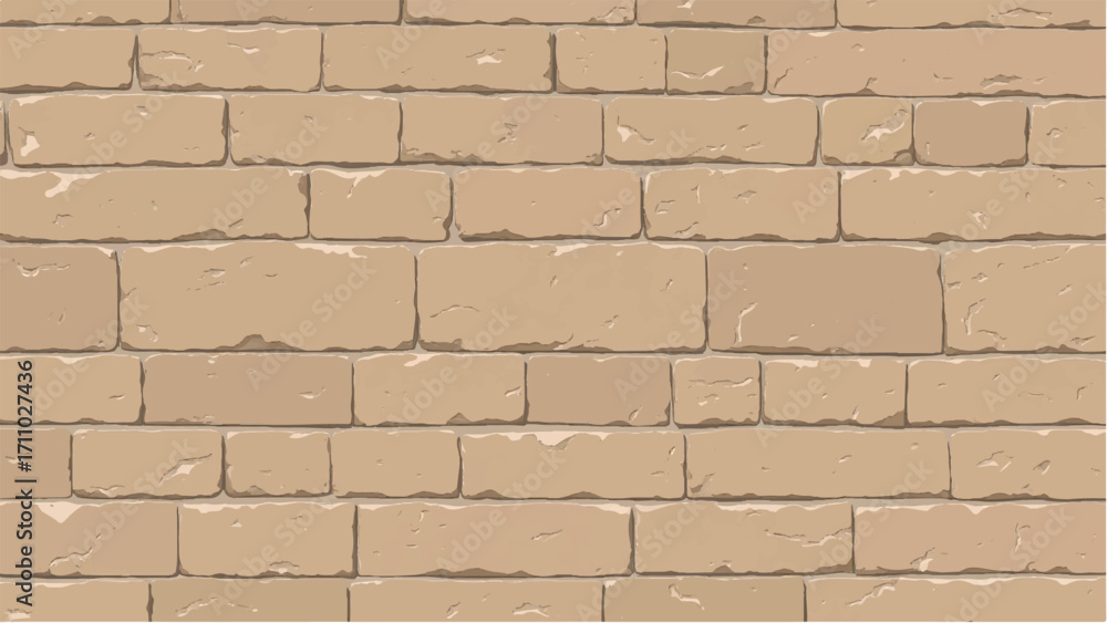 Obraz premium Stone wall background. Stone wall pattern for home exterior design texture backdrop. Vector illustration. 