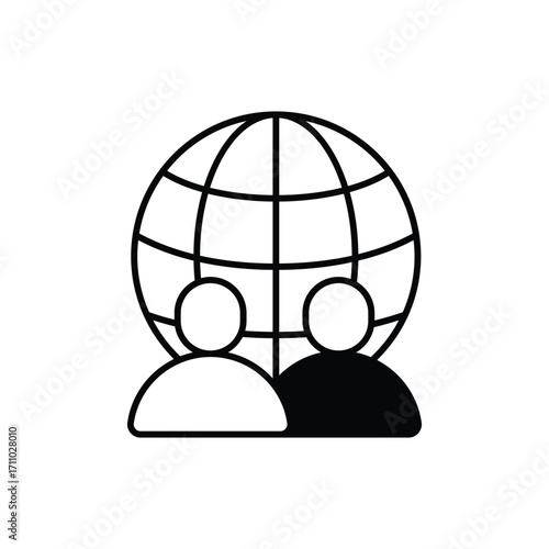 Social Impact Black Glyph Vector Icon