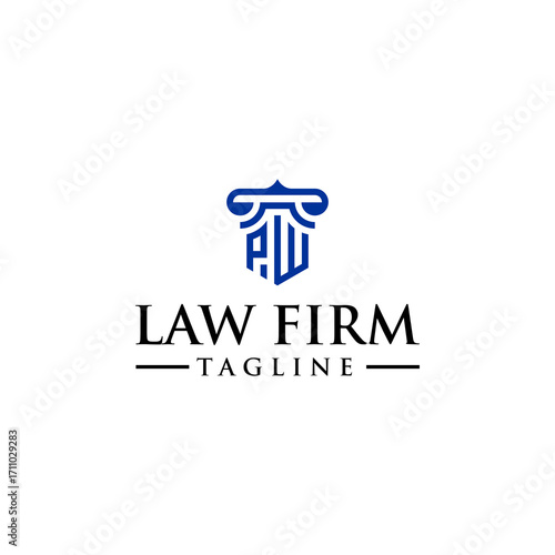 PW law logo design inspiration