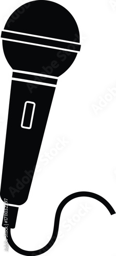 Microphones icon editable vector illustration