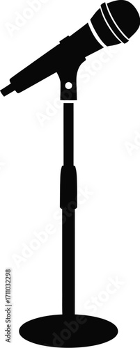 Microphones icon editable vector illustration