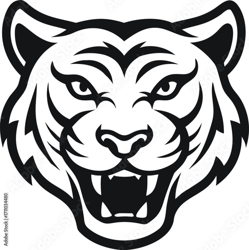 Tiger face vector
