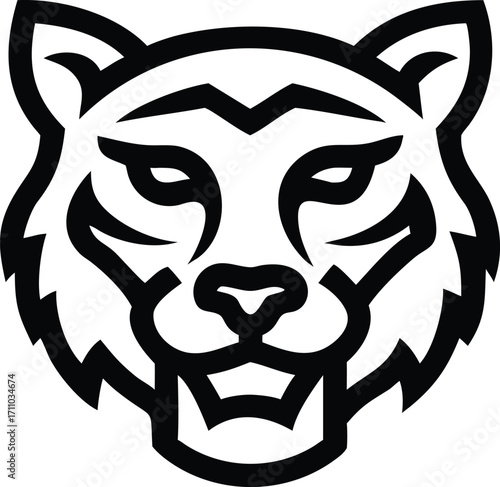 Tiger face vector
