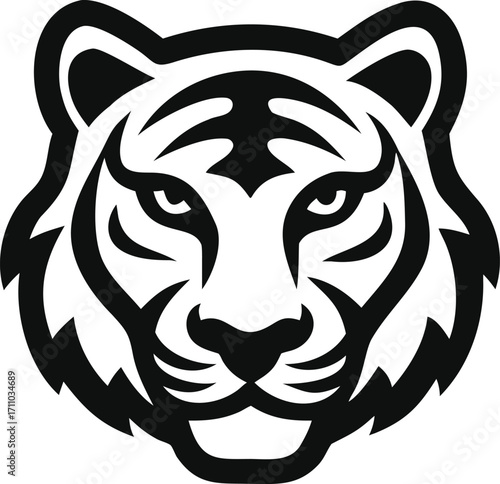 Tiger face vector