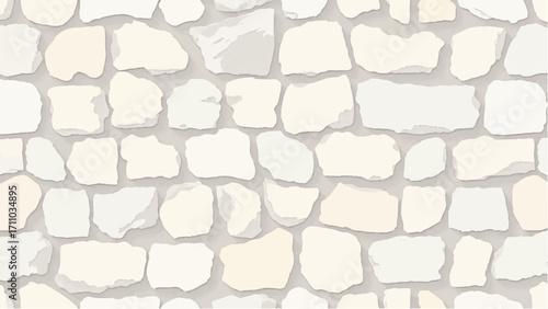Stone wall background. Stone wall pattern for home exterior design texture backdrop. Vector illustration.	