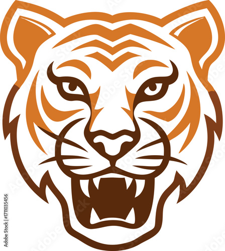 Tiger face vector