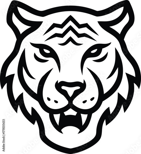 Tiger face vector