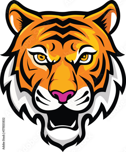 Tiger face vector