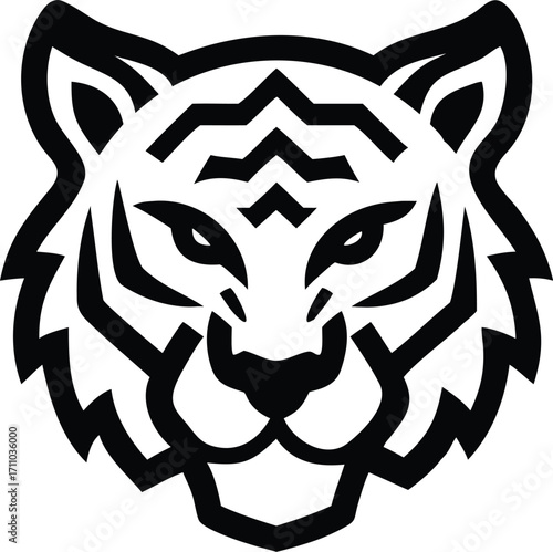 Tiger face vector