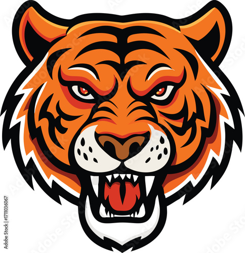 Tiger face vector