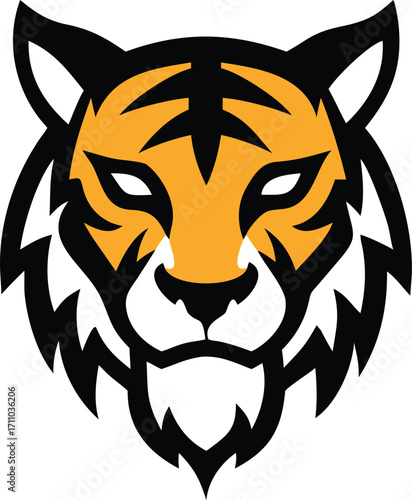 Tiger face vector