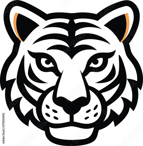 Tiger face vector