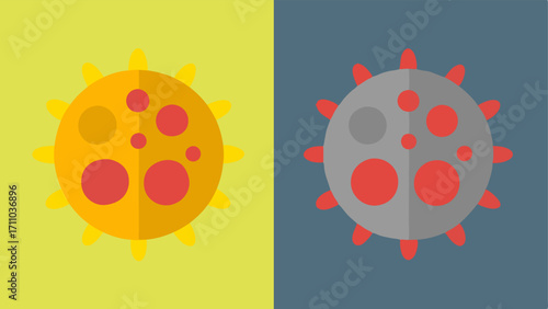 Before and After Cells Two sidebyside images of the same type of cell one dull and gray the other bright and vibrant after oxygen therapy.