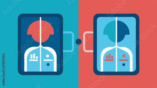 Comparative Results Two sidebyside device screens displaying different breath analysis results highlighting contrasts in metabolic and hydration health.