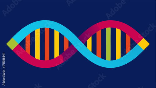 DNA Helix A vibrant double helix of DNA with highlighted segments symbolizing genetic biomarkers used in diagnostic tests.