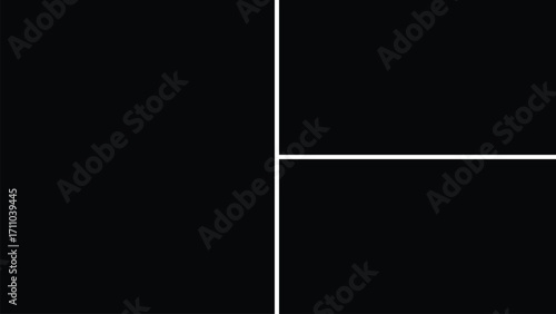 3-frame photo collage template. Vector blank moodboard design for scrapbook, portfolio, album, and memory mockup.
