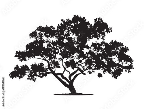 Stunning pistachio tree silhouette design for elegant artwork