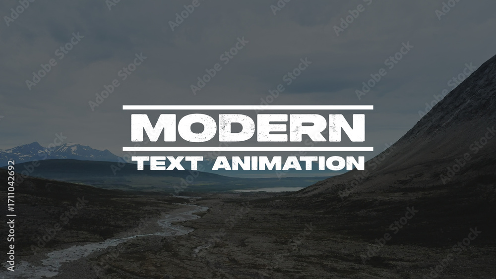 Modern Animation With Text Modern Text Animations Template Stock Template | Adobe Stock