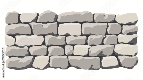 Stone wall background. Stone wall texture. Vector illustration.