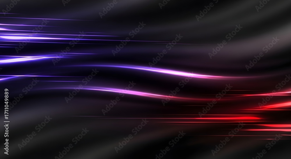 Fototapeta premium Background abstract streaks of blue and red light on a dark background