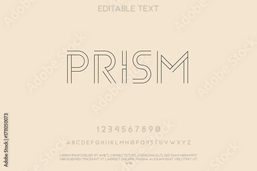 Modern geometric prism text design with subtle background texture