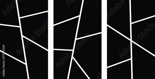 Comic Style 6 Panel Photo Collage Vector. Cartoon Grid Template for Album Design, Poster, Flyer, banner, poster, brochure, booklet, and Creative Presentation.