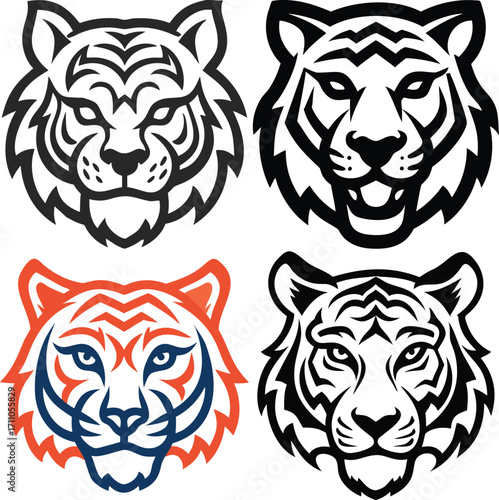 Tiger Head Vector