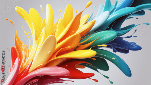 Liquid Color Splash Flow