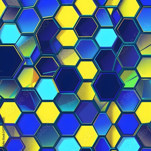 abstract background with hexagons