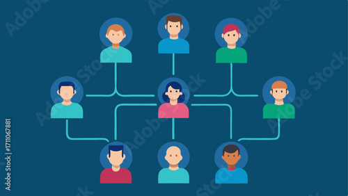 Family Tree A stylized family tree with genetic connections highlighted showcasing how genome sequencing can identify hereditary health risks.