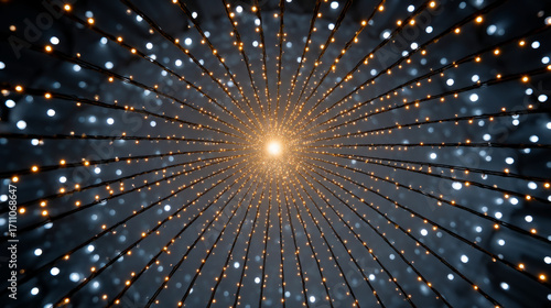 Vertical light installation inspired by asteroid creates mesmerizing visual experience