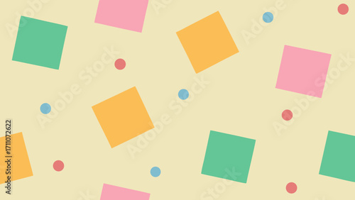 Seamless colorful sticky note pad pattern, a business background with blank post-it notes and reminders