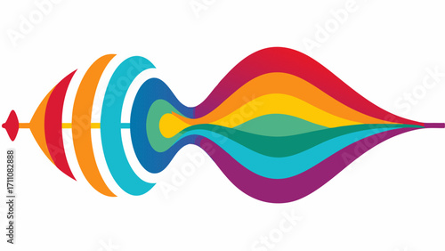Breath Wave Visualization A graphic showing colorful wave patterns emanating from the mouthpiece representing the breath being analyzed.
