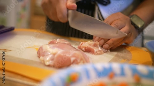 Homemade Shrimp Fried Rice Being Cooked in Kitchen - Series