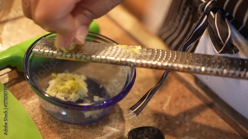 Homemade Shrimp Fried Rice Being Cooked in Kitchen - Series